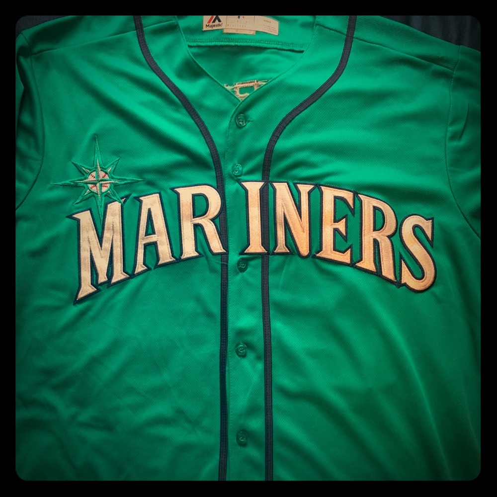 100% Stitched Faux Ken Griffey Jr Cool Base Jersey